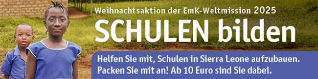 Weihnachtsaktion 2025 der EmK Weltmission